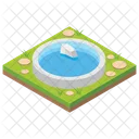 Wasserreservoir Pool Stadtbild Symbol