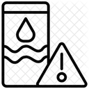 Wasserschaden Liniensymbol Symbol