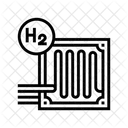 Wasserstoff Brennstoffzelle Brennstoff Zellen Symbol