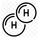 Wasserstoff Element Molekul Symbol