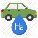 Wasserstofffahrzeug Wasserstoffauto Fahrzeug Symbol