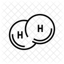 Wasserstoffmolekul H 2 Chemisch Symbol