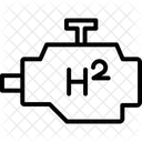 Wasserstoffmotor Liniensymbol Symbol