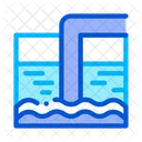 Wasser Behandlung Tank Symbol