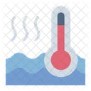 Wassertemperatur Fisch Aquakultur Symbol