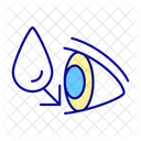 Wassertropfen im Auge  Symbol