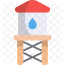 Wasserturm Wasserwerk Wassertank Symbol