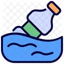 Wasser Umweltverschmutzung Sager Symbol