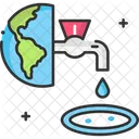 A Abwasser Abwasser Verschmutzung Symbol