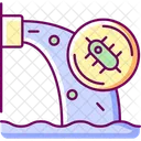 Wasserverschmutzung  Symbol