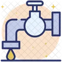 Wasserversorgung Wasserhahn Wasserfluss Icon