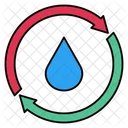 Wasser Tropfen Wiederverwendung Symbol