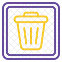 Waste Recycle Bin Trash Can Icon