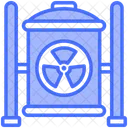 廃棄物、バレル、放射性 アイコン