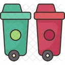 Waste Bins Separate Icon
