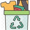 Waste Textile Recycling Icon