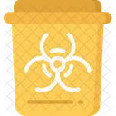 Hospital Waste Bin Radioactive Health Care Icon
