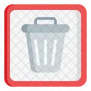 Waste Recycle Bin Trash Can Icon