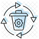 Waste Management Color Shadow Thinline Icon Icon