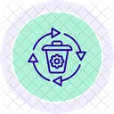 Waste Management Line Icon Icon