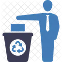 Waste Sorting Bin Disposal Icon