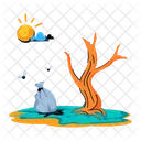 Wasteland Barren Area Barren Land 아이콘