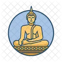 Wat Mahathat Sukhothai Famous Building Landmark Icon