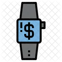 Watch Pay Cash Icon