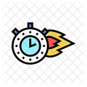 Burning Time Stopwatch Icon