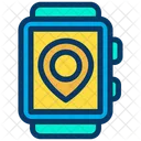 Watch Smartwatch Location Pin Icon
