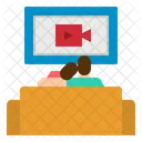 Watch Tv Watching Icon