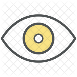 Watcher Icon - Download in Colored Outline Style