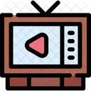 Watching Tv Entertainment Icon