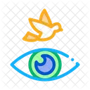 Eye Bird Human Icon