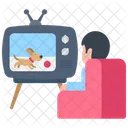 Watching Cartoon  Icon