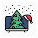 Watching Holiday Movies Icon