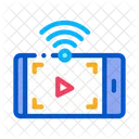 Watching Video Wifi Icon