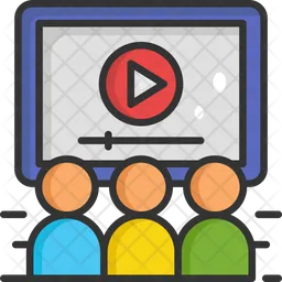 Watching Video  Icon