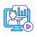 Watching video about financial analysis  Icon