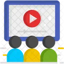 Watching Video Youtube Watching Movie Icon