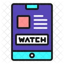 Watchlist Online Video Streaming Smartphone Icon