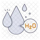 Water H 2 O Drop Icon