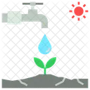 Water Stress Irrigation Icon