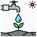 Water Stress Irrigation Icon