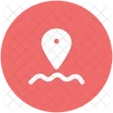 Water Navigation Location Icon