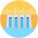 Water Dam Hydropower Icon