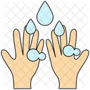 Water Hand Wash Hand Icon