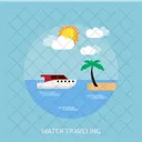 Water Traveling Holiday Icon