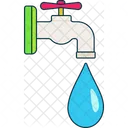 Water Faucet Drop Icon