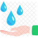 Water Drop Hand Icon